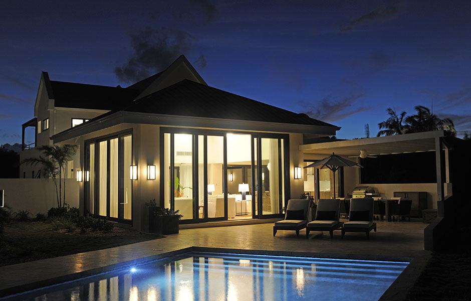 Four Season Nevis Estates Property Exterior Pool Night