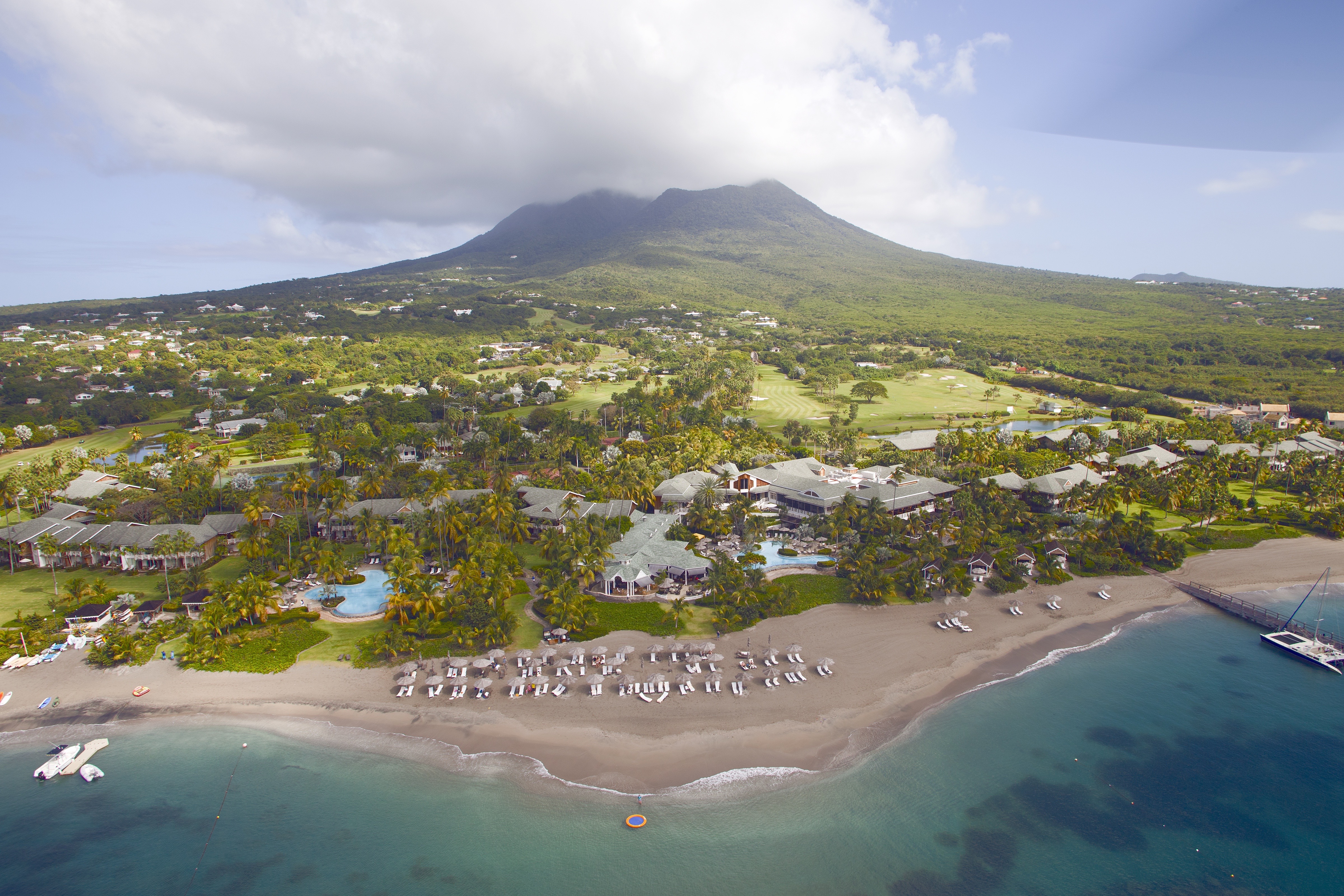 Aerial Resort Nevis Peak | Four Seasons Resort Estates