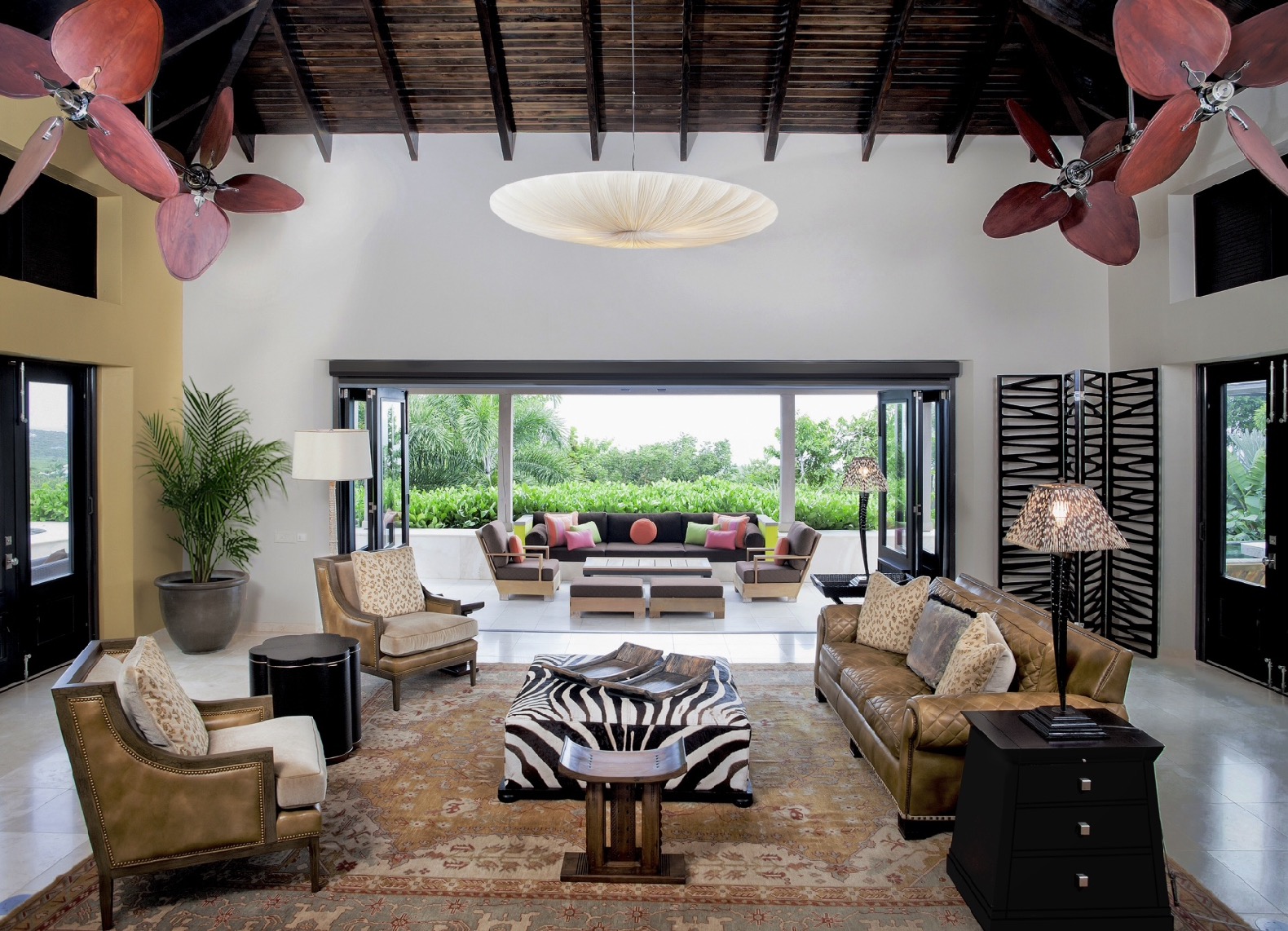 Sugarbird | Living Room | Luxury Caribbean Villas | Four Seasons Resort Estates