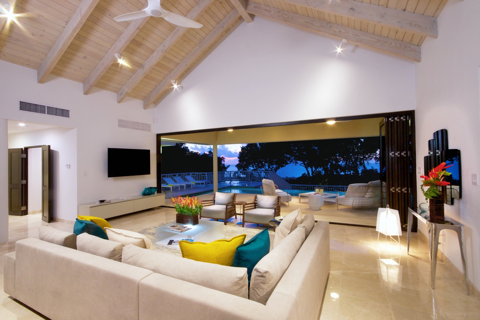 Four Seasons Residences | Living Room to Porch